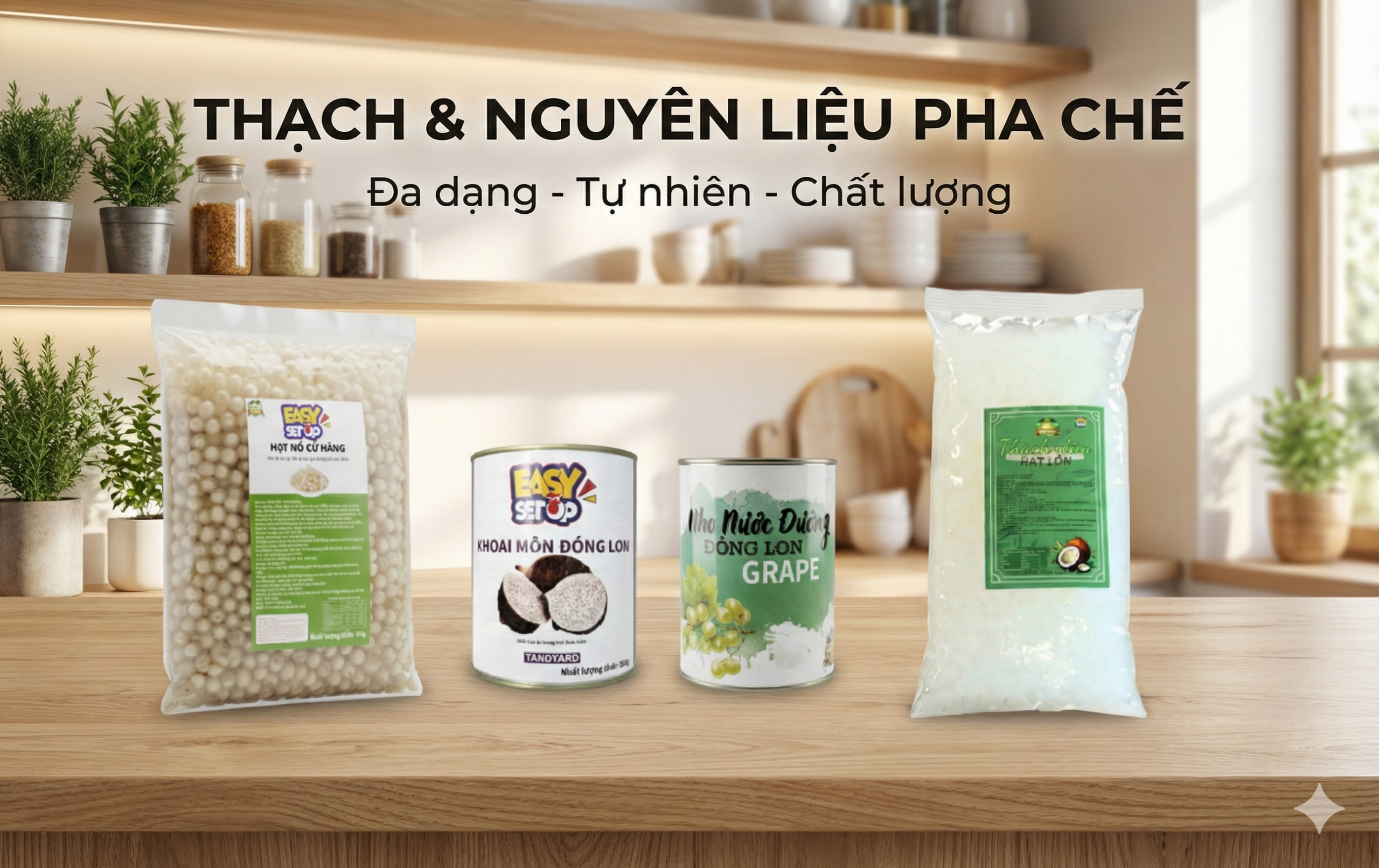 topping đóng sẵn